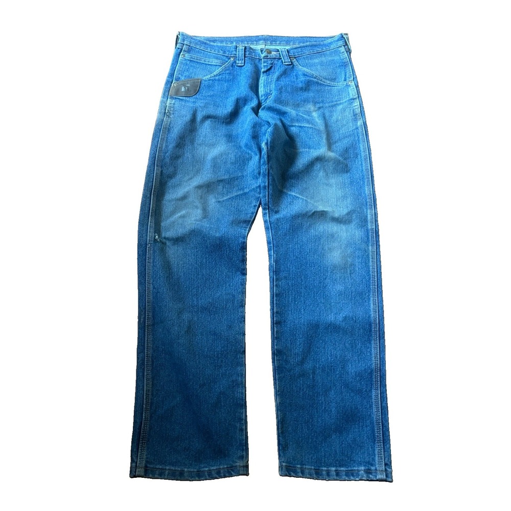 2000s Y2K Wrangler Riggs Workwear Blue Jeans Size 33x32